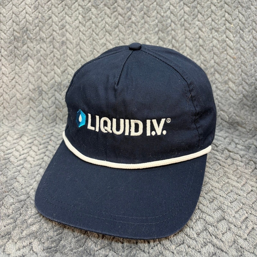 Port Authority Liquid I.V. Navy Blue Rope Snapback Hat‎ 5-Panel Cap 0884